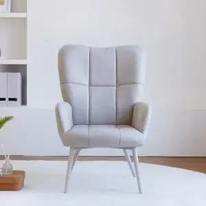 1인 타미 양털 가죽 릴렉스 체어 소파