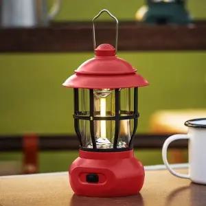 ( )COB 레트로 캠핑랜턴 L4 LED 캠핑등 레드