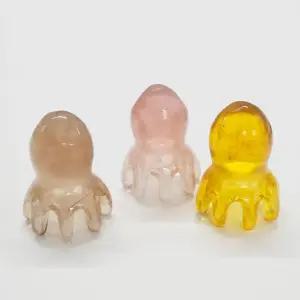 지압 두피 괄사 마사지 문어 마사지기 만능 경락