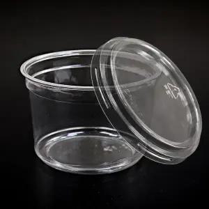 대성산업 117파이 16온스 (480ml) 페트컵 원형 델리컵+무타공 평리드 100개 세트