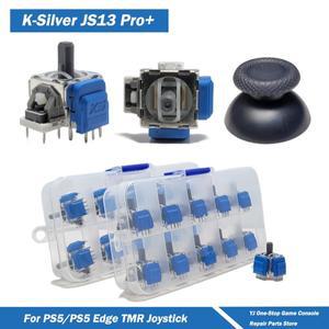 20개세트 K-실버 JS13 Pro TMR 전마그네틱 조이스틱 PS5 엣지용 아날로그 터널 저항 캡 포함