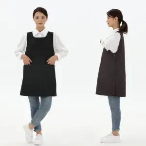 구김없는 투포켓 원피스형 앞치마