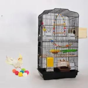 앵무새놀이터 조류케이지 날림장선반 기구 하우스 실내 앵무새집