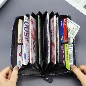 아코디언지폐지갑 베트남지갑 태국지갑 여행지갑 가죽 NBj6+3NKy