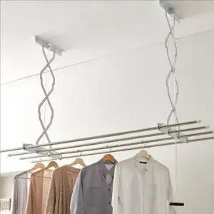 접이식 천장 건조대 3단 빨래 건조대 높이 조절 스텐 국산