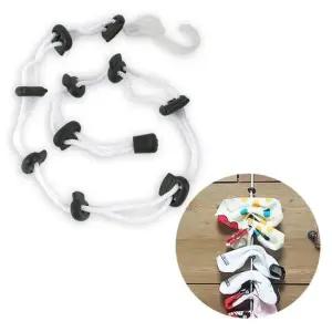 원룸 양말 빨래 건조 로프 기숙사 장기출장 걸이고리