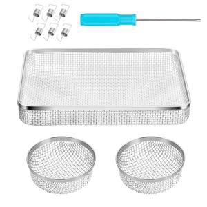 BougeRV 비행 곤충 스크린 RV 용광로 온수기 커버 메쉬 u2026 RV 벌레 RV용 스크린 스크린 커버 스틸 통풍구 3팩 스테인리스