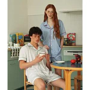 [2PACK] 오셀픽 더 클래식 반팔 파자마 세트 여성 남성 잠옷 홈웨어 2color