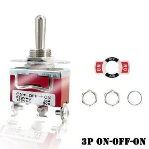스위치릴레이 12V 3 위치 토글 로커 스위치 ON OFF 2 ON-ON 250VAC15A 125VAC 20A 보트 요트 파일럿 자동