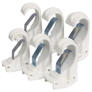 라이프 1+1 커튼 켓 (화이트25mm) K347 커텐봉 링