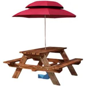 야외 테이블 의자 정원 파라솔 접이식 철제테이블