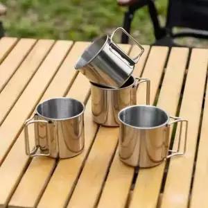( )주방용 가정 물컵 깔끔한 스텐 물컵 캠핑 스텐 컵_24599970
