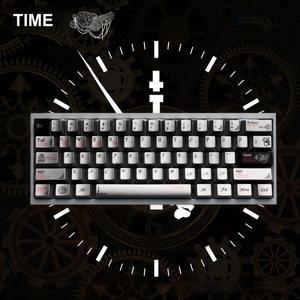 112 키 체리 프로필 시간 금속 느낌 PBT 캡 Mx 게이머 기계식 상단 인쇄 염료 하위
