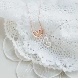 (실버) 소프트 하트 목걸이 (W) 주얼리 악세사리 기념일