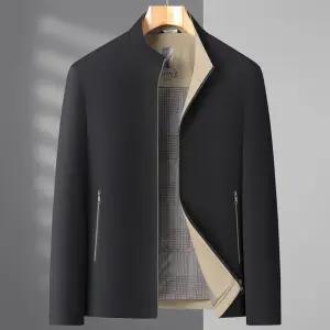 남성용 캐주얼 점퍼 패딩 야상코트 중장년 자켓 상의 루즈핏 조깅 스타일 OP1