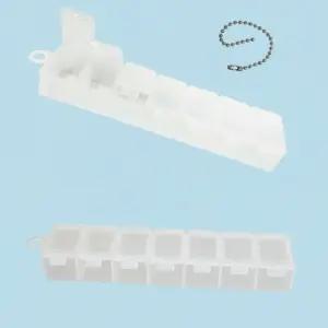 일주일 7분할 알약통 4통 세트 요일별 휴대용 약케이스 보관함 영양제 소분 용기