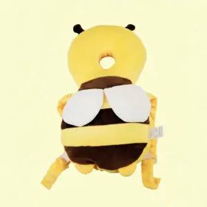 아기 머리쿵 방지 등받이 쿠션 꿀벌 유아 머리보호대 걸음마 가방형 충격흡수