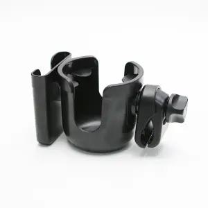 유모차 컵홀더 핸드폰 거치대 휠체어 컵받침 음료 텀블러 젖병 자전거 웨건