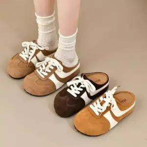 여자 봄 신발 통굽 싱글 플랩 슬리퍼 버켄 슈즈 프렌치 MF1