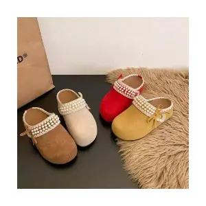 여성 신발 슬리퍼 슈즈 진주 보켄 봄 신상품 통굽 컴포트한 발 반 MF1