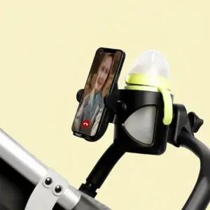 유모차 컵홀더 핸드폰 거치대 스마트휴대폰 공용 2in1 자전거 휠체어 전동킥보드 유모차용품