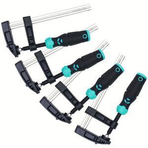 6인치 스틸 바 클램프, 1개/2개 퀵 릴리스 클러치 스타일 미세 조정 핸들 목공용 F