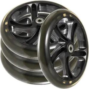 SEUNMUK 4팩 8인치/200mm 스쿠터 교체 휠 10대 킥 솔리드 대부분의 푸시 스쿠터를 위한 ABEC-11 베어링