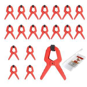 20Pcs 목공 스프링 클램프 세트 2 인치 A 자형 플라스틱 나무 클립  미니 사진 프레임 Diy 도구 상자