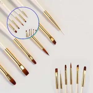 쌍문상회 네일 아트 브러시 붓 6종 붓 전문가용 그라데이션 세트 평붓