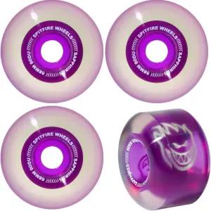 스핏파이어 스케이트보드 휠 58mm 사파이어 90A 퍼플 F4 코어로 부드럽고 빠릅니다