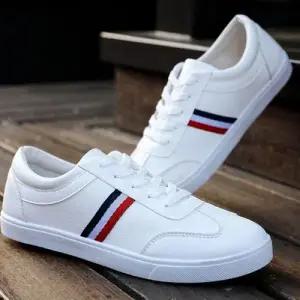 남성 클래식 캐주얼 삼선포인트 레더 스니커즈 신발 WFFNRK1