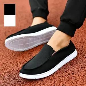 남성 베이직 경량 편한 데일리 슬립온 스니커즈 신발 WFFNRK0