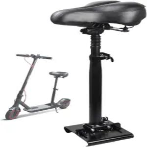 칼라크 전동 스쿠터 시트 부착물 5.1인치 - 7.4인치 너비의 커브드 엣지 데크 패딩 안장 조절 가능한