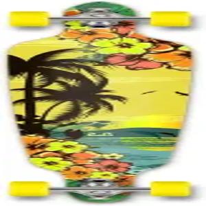 요카허 비치 시리즈 블랙 위도우 프리미엄 80A 그립 테이프 알루미늄 트럭 ABEC-9 베어링 70mm