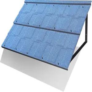 문 입구 창문 현관 발코니를 위한 타일 모양의 금속 차양이 있는 고정 차양 52인치 W x 31인치 삼각형 강철