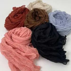 무지 주름 스카프 롱 목도리 6컬러 3계절 부드러운 WFFR525