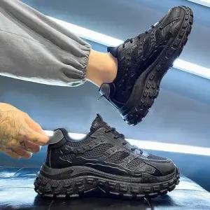 남성 2컬러 키높이 굽 어글리슈즈 스니커즈 운동화 WFFPQZW