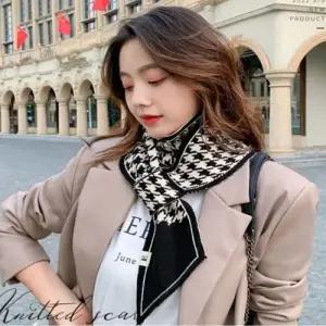 여성 간절기 겨울 부드러운 니트 고리 머플러 목도리 WFFPQYE