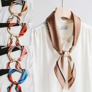 데일리 여성 스카프 패턴 사각 WFFPQCN