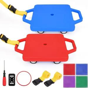 손잡이가 있는 스포츠 스쿠터 보드 앉기 및 훈련용 바닥 실내 야외 활동 놀이 장비 12인치