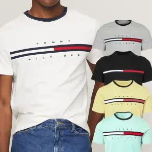 [타미힐피거]타미힐피거 시그니처 플래그 로고 반팔 티셔츠 남여공용 (36386460)