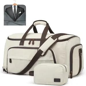 S-ZONE 남성용 여행용 컨버터블 더플백 의류 가방 운반하기 2 in 1 여행 사업 세면도구 포함