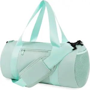 KDWAVE 여성용 스몰 짐백 더플백 피트니스 스포츠백 운동 조절식 탈부착 가능한 어깨끈 가벼운 여행용