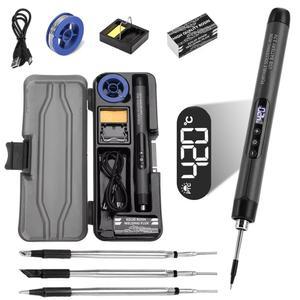 무선 수리 납땜 가능한 Type 팁 용접 인두 8W USB 전기 C200S 인두 휴대용 충전 교체 5V 고속 도구 납땜