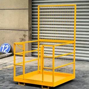 지게차 케이지 작업대 바스켓 플랫폼 승강기 외벽공사 현장 고소작업 승강대