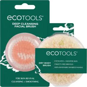 에코툴스 딥 클렌징 페이셜 브러시 메이크업 리무버 도구 + 순환용 드라이 브러싱 바디 셀룰라이트 마사지