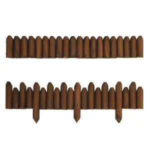 화단 울타리 공원 분리대 마당 경계 원목 펜스 꽃밭