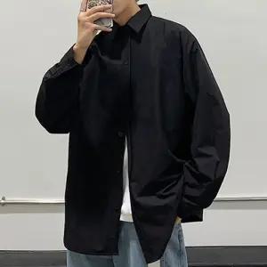 [ERA][ERA] 남성용 듀얼컬러 무채색 레이어드용솔리드 긴소매 블라우스 INSUM53N 심플 (41306304)