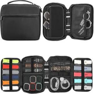 핀티 워치 밴드 보관 가방 정리함 여행용 교체 손목 스트랩 스마트 밴드용 케이스 파우치 핀 케이블