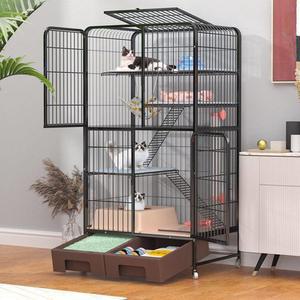 새장 케 앵무새 대형 놀이터 둥지 L 73x37x82 세트 가정용 새집 밥그릇